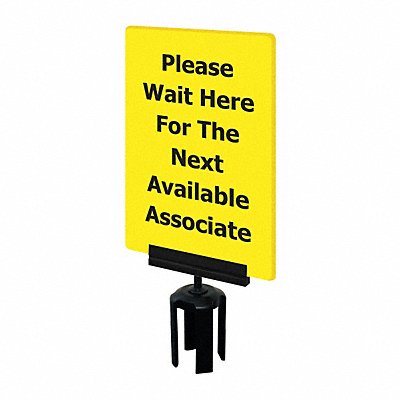 TENSABARRIER S15P357X11VHDSB170133 Acrylic Sign Yellow