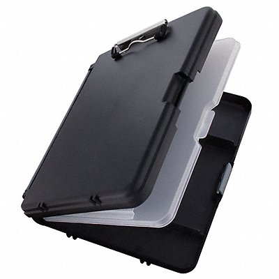 GRAINGER 552 Storage Clipboard 8-1/2 x 12 Blk/Ch