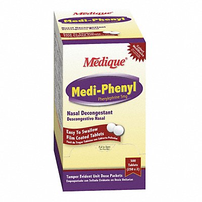 MEDIQUE 20533 Sinus/Allergy Reliever 5mg PK100