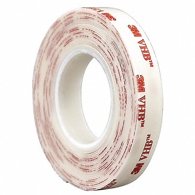3M 4930 Double Sided VHB Foam Tape 5 yd L 1/2 W