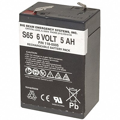 BIG BEAM S65 Battery 1.2V 168hr 1 5/8in Cap and Base