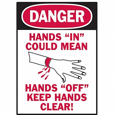 BRADY 86265 Sign 5 in x 3 1/2 in Polyester PK5