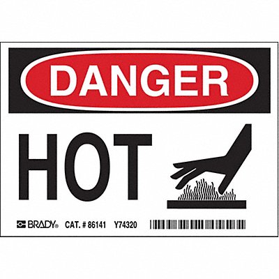 BRADY 86141 Label 3 1/2 inx5 in Polyester PK5