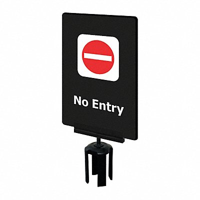 TENSABARRIER S14P337X11VHDSB170133 Acrylic Sign Black No Entry
