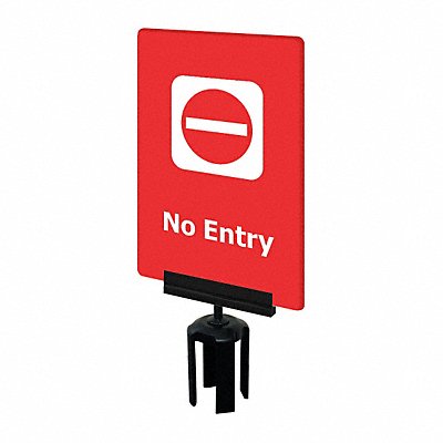 TENSABARRIER S14P217X11VHDSB170133 Acrylic Sign Red No Entry