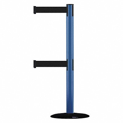 TENSABARRIER 889T2B3323STDNOB9XC D0016 Barrier Post with Belt 7-1/2 ft L Black