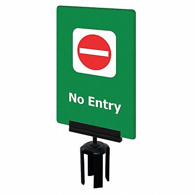 TENSABARRIER S14P287X11VHDSB170133 Acrylic Sign Green No Entry