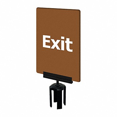 TENSABARRIER S03P467X11VHDSB170133 Acrylic Sign Brown