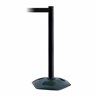 TENSABARRIER 88633STDNOB9XC D0032 Barrier Post with Belt 7-1/2 ft L Black