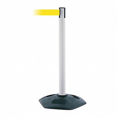 TENSABARRIER 88632STDNOY5XC D0032 Barrier Post w/ Belt 7-1/2 ft L Yellow