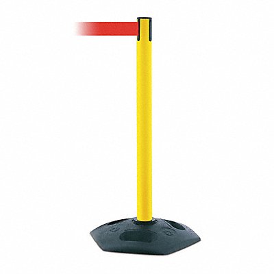 TENSABARRIER 88635STDNOR5XC D0032 Barrier Post with Belt 7-1/2 ft L Red
