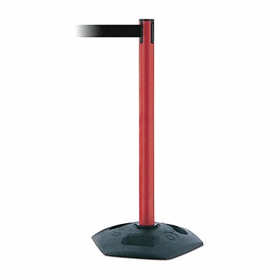 TENSABARRIER 88621STDNOB9XC D0032 Barrier Post with Belt 7-1/2 ft L Black