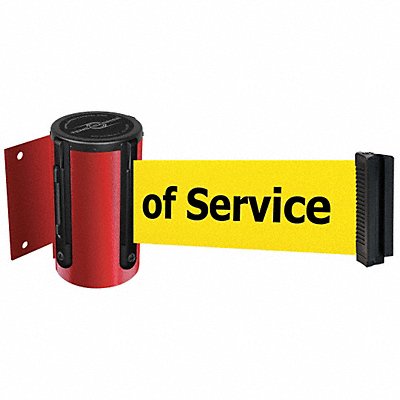 TENSABARRIER 896STD21STDNOYEXC D0088 Belt Barrier Red Belt Color Yellow