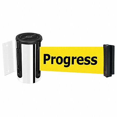TENSABARRIER 896STD1PSTDNOYCXC D0091 Belt Barrier Chrome Belt Yellow