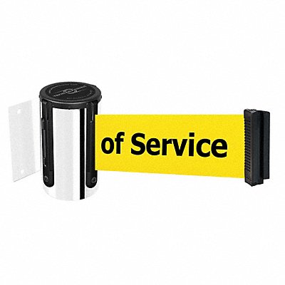 TENSABARRIER 896STD1PSTDNOYEXC D0091 Belt Barrier Chrome Belt Yellow