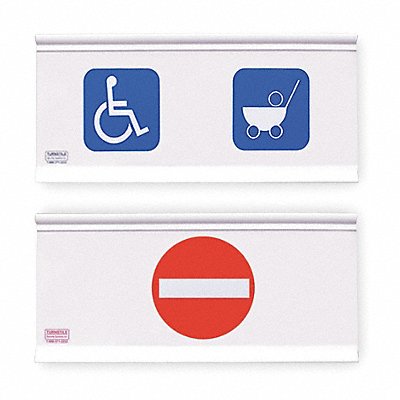 TURNSTILE HSNE Handicap Symbol/No Entry Gate Signage