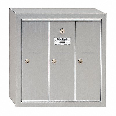 SALSBURY INDUSTRIES 3503ASU Vertical Mailbox 3 Doors Alum