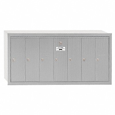 SALSBURY INDUSTRIES 3507ARU Vertical Mailbox 7 Doors Alum