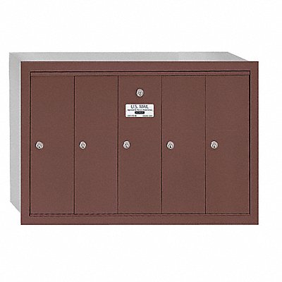 SALSBURY INDUSTRIES 3505ZRU Vertical Mailbox 5 Doors Bronze