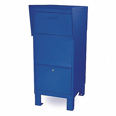SALSBURY INDUSTRIES 4975BLU D0045 Courier Box Blue