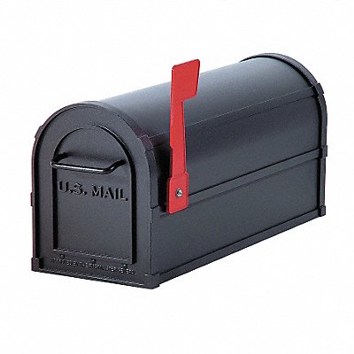SALSBURY INDUSTRIES 4850BLK D0051 Heavy Duty Mailbox Black 7.5x9.5x20.5 In
