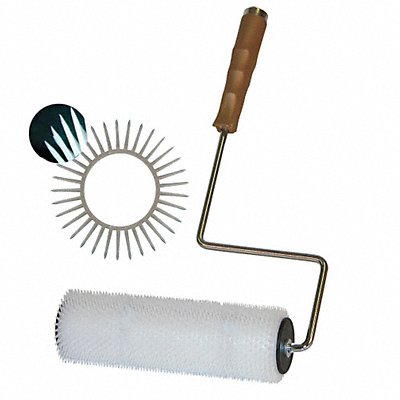 TOUGH GUY 3YPD5 Spiked Roller Frame and Cover 9/16 Nap