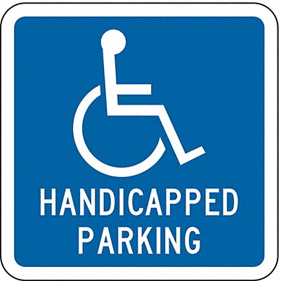 LYLE HC01012HA Handicapped Parking Sign 12 x 12