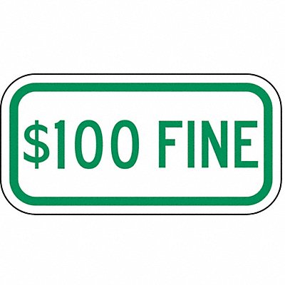 LYLE HCP01212HA Fine Parking Sign 6 x 12