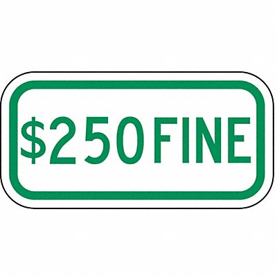 LYLE HCIL0212HA Fine Parking Sign 6 x 12