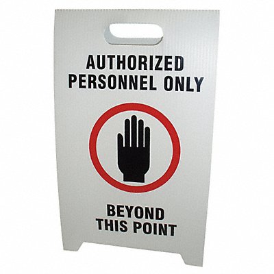 SEE ALL INDUSTRIES TPDPERO Floor Sign White Plastic 20 in H