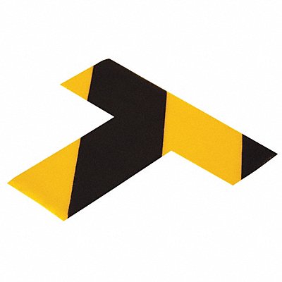 MIGHTY LINE BAMPYT K3723 Floor Tape Black/Yellow 2inx6in T PK100
