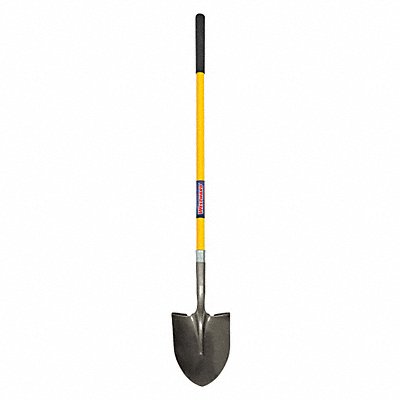 WESTWARD 3YU82 Round Point Shovel 48 In.Handle 14 ga.