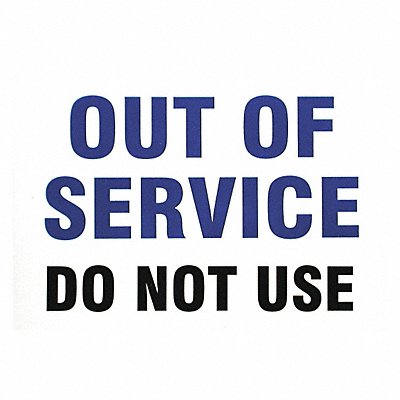 BRADY SM670E Service Sign Out of Service Do Not Use