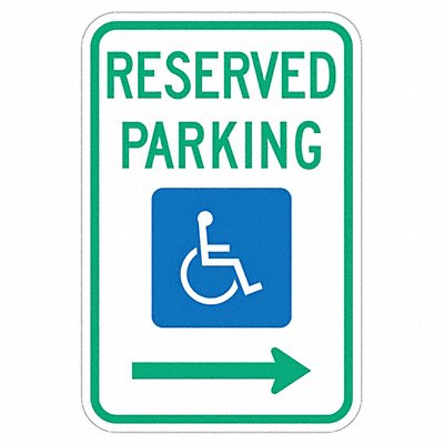 LYLE FD01R Reserved Parking Parking Sign 18 x 12