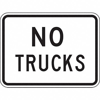 LYLE R52P24HA No Trucks Traffic Sign 18 x 24
