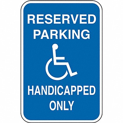 LYLE HC01912HA Handicapped Parking Only Sign 18 x 12