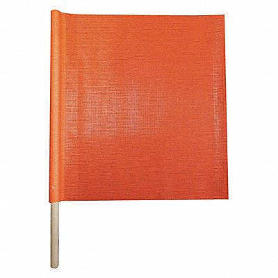 GRAINGER 3YWY4 Handheld Warning Flag Fluorescent Orange