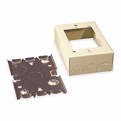 LEGRAND V5748S Shallow Switch and Receptacle Box Ivory