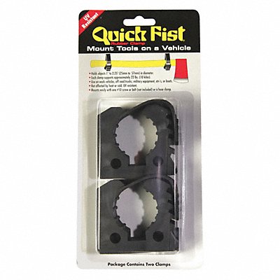 GRAINGER 10010 QuickFist Rubber Clamp 1 to 2.25 In PK2