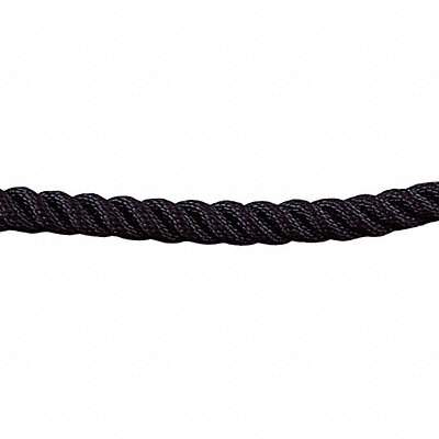 LAWRENCE METAL ROPETWST33060XXXXXXX Barrier Rope 1-1/2 In x 6 ft Black