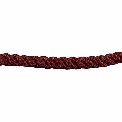 LAWRENCE METAL ROPETWST21060XXXXXXX Barrier Rope 1-1/2 In x 6 ft Red