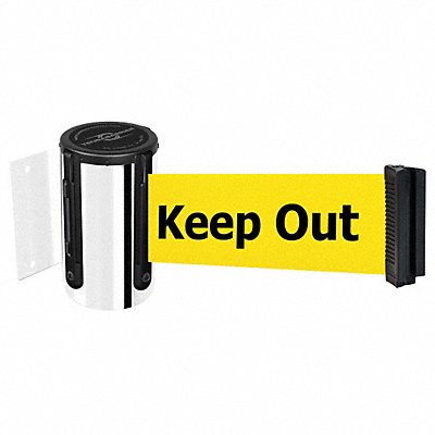 TENSABARRIER 896STD1PMAXNOYDXC D0097 Belt Barrier Chrome Belt Color Yellow
