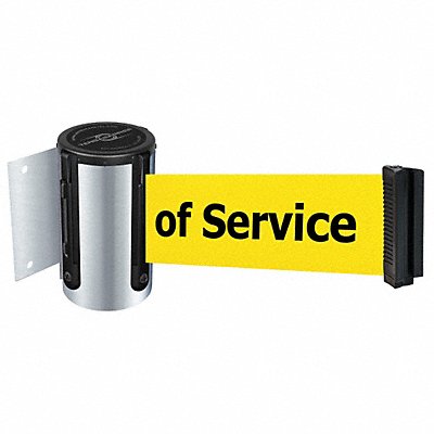 TENSABARRIER 896STD1SMAXNOYEXC D0097 Belt Barrier Chrome Belt Color Yellow