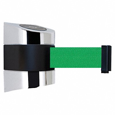 TENSABARRIER 89715S1PNOG6XC D0101 Belt Barrier Chrome Belt Color Green