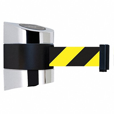TENSABARRIER 89715S1PNOD4XC D0101 Belt Barrier Chrome Belt Yellow/Black