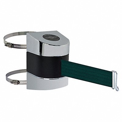 TENSABARRIER 89715C1PNOG6XA D0107 Belt Barrier Chrome Belt Color Green