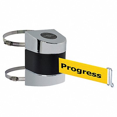 TENSABARRIER 89715C1PNOYCXA D0108 Belt Barrier Chrome Belt Color Yellow