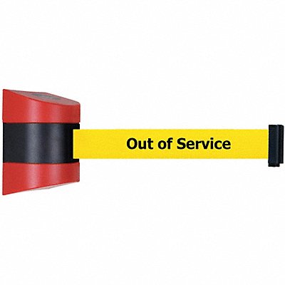 TENSABARRIER 89715S21NOYEXC D0104 Belt Barrier Red Belt Color Yellow
