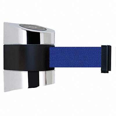 TENSABARRIER 89724S1PNOL5XC D0114 Belt Barrier Chrome Belt Color Blue
