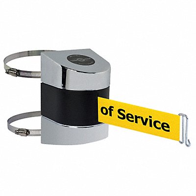 TENSABARRIER 89724C1PNOYEXA D0122 Belt Barrier Chrome Belt Color Yellow